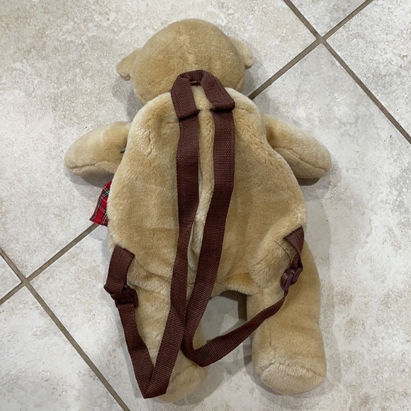 Vintage 1998 Plush Teddy Bear Backpack Kawaii main image 4